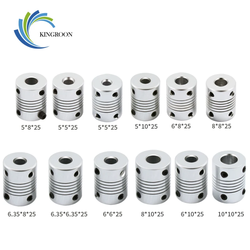

KINGROON 10pcs Flexible Shaft Coupler 5mm To 8mm 3D Printer Stepper Motor Couplings CNC Motor Jaw Shaft Coupler 3D Printer Pats