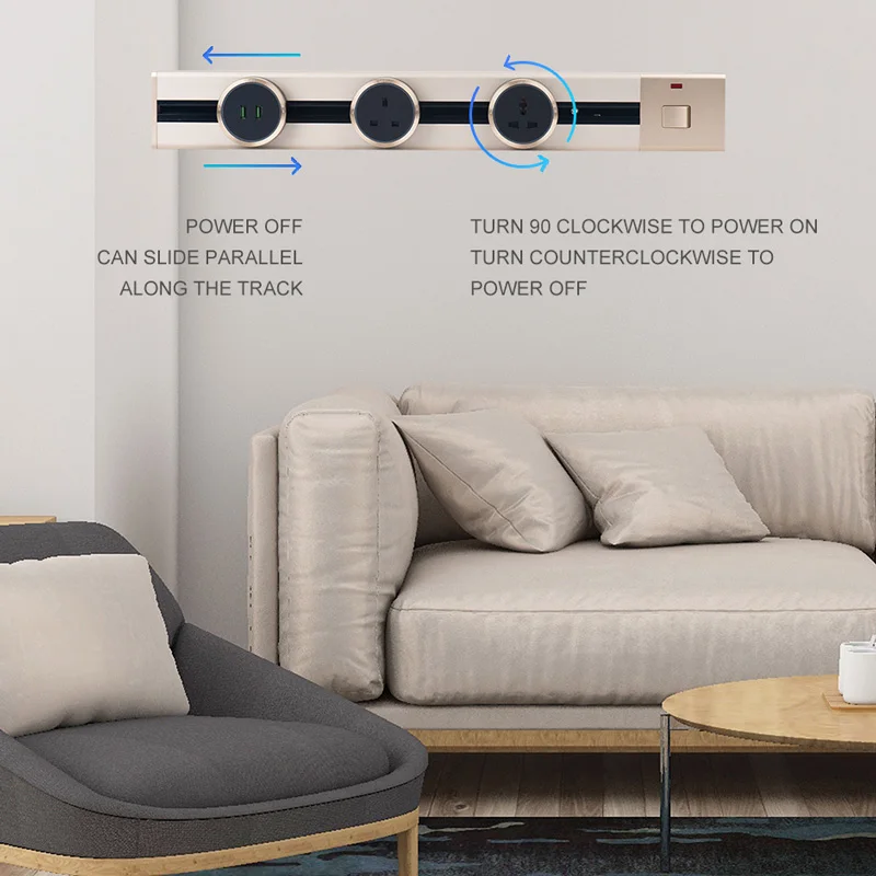 Настольный силовой Трековый адаптер высокого качества гибкая розетка | Кухонная