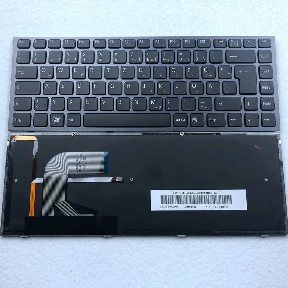 Германия с подсветкой латинская Клавиатура для ноутбука Sony VPC S VPCS S11 S12 S13 PCG 51113M 51112