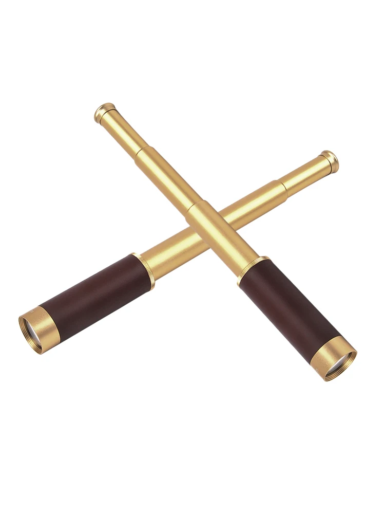 

25X30 Retro Pirate Adjustable Monocular High Quality Portable Telescope Optics Nautical Brass Spyglass Maritime Outdoor Camping