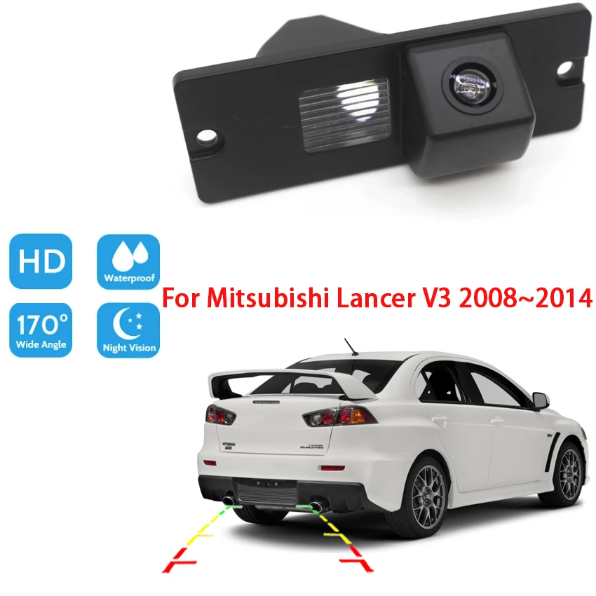 Car Reversing image Camera For Mitsubishi Lancer V3 2008 2009 2010 2011 2012 2013 2014 Night Vision CCD HD Rear View back Camera