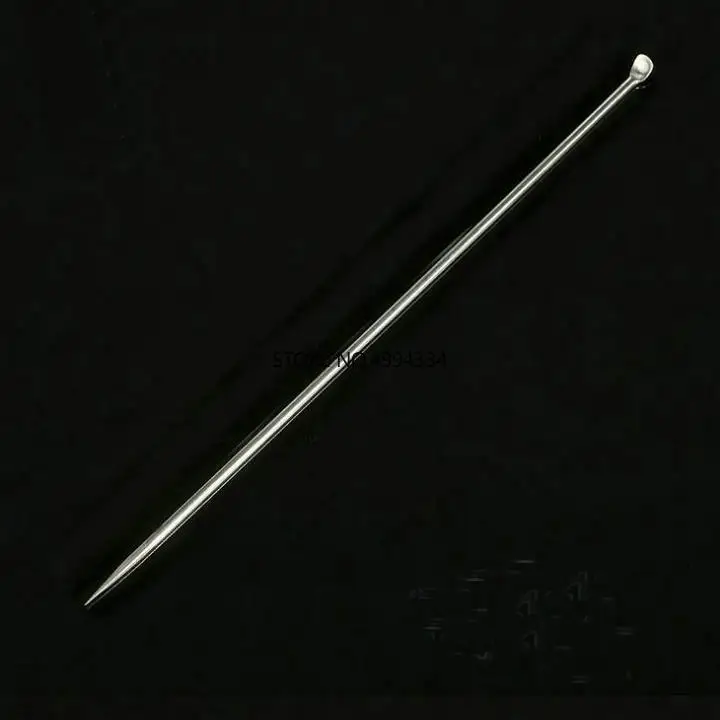 

10pcs/lot 220mm Stainless steel microscale spoon, double-head with spoon and sharp needle for Laboratory