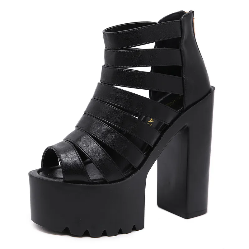 

2021 Summer Black Platform Sandals Spring Shoes Muffins shoe Block Heels Suit Female Beige Party Espadrilles Sexy Flat New Chunk