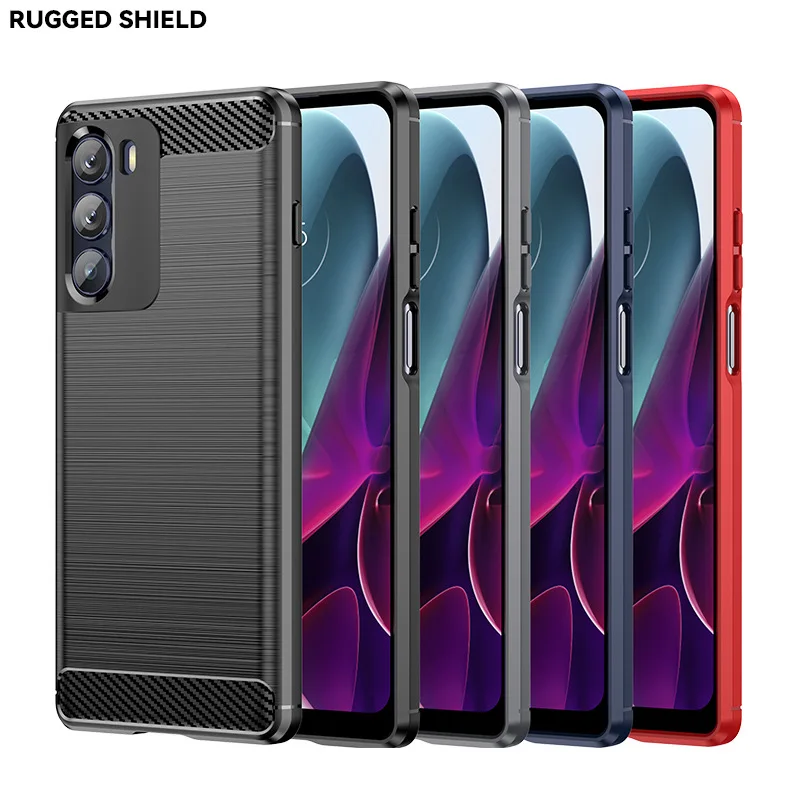 

Мягкий чехол из углеродного волокна для Motorola Moto G200 5G, однотонный противоударный защитный бампер с защитой от царапин для Moto G20 Funda