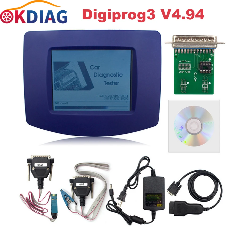 

Main Unit Of V4.94 Digiprog III Digiprog 3 Programmer With OBD2 ST01 ST04 Cable Mileage Correct Tool for Many Cars V4.94 OBD