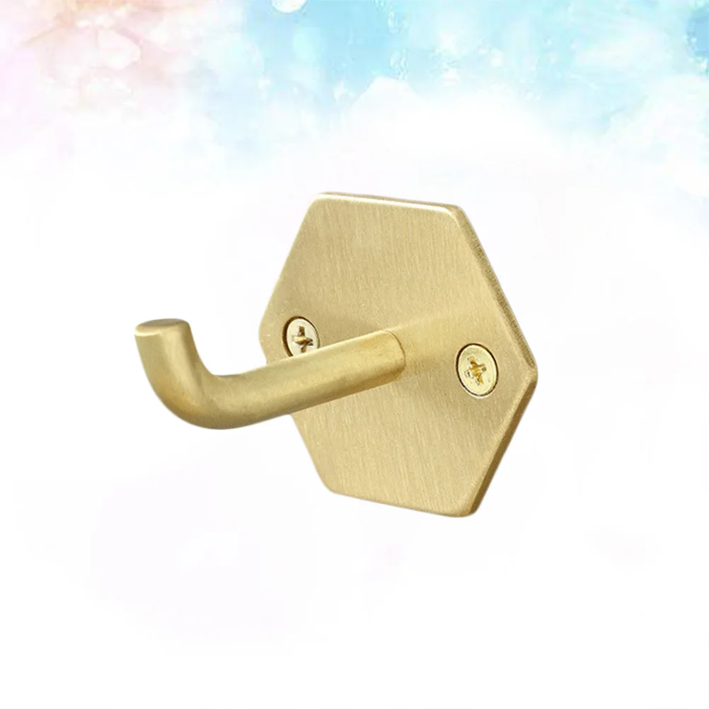

Durable Wall Hook Brass Waterproof Hooks Multifunctional Clothes Wall Hanger for Home Bathroom Kitchen