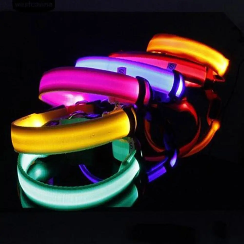 Светодиодный ошейник для домашних животных флуоресцентная Подвеска собак