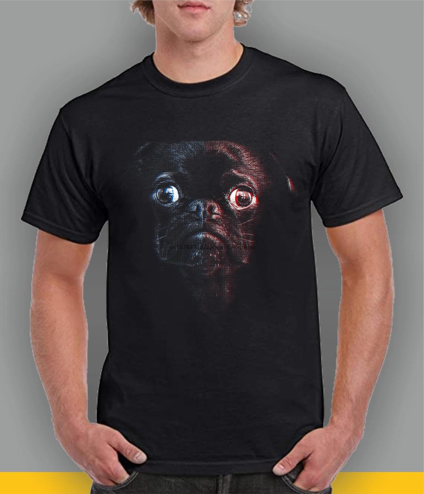 Футболка в виде мопса отличный дизайн | Мужская одежда