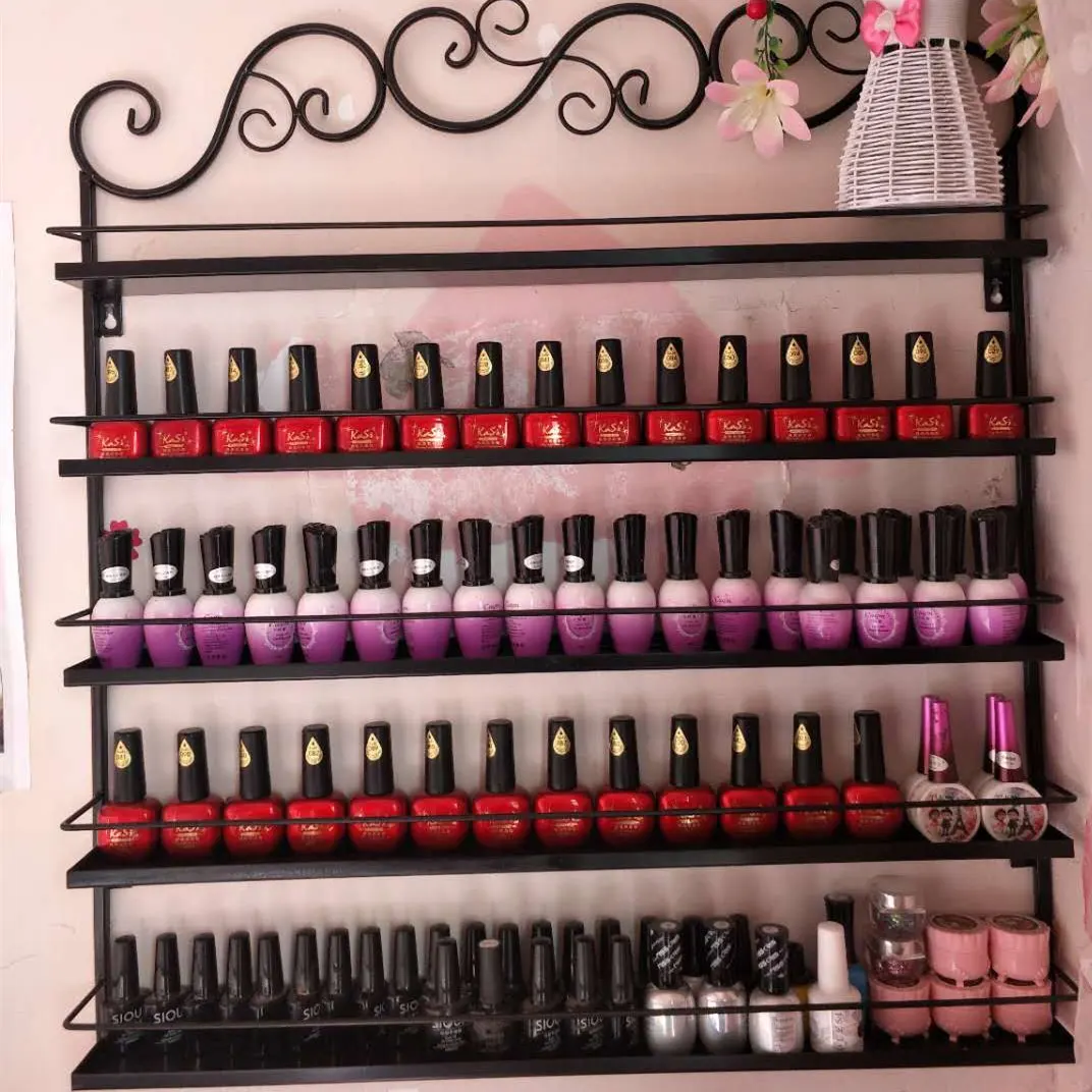 4 слойная железная полка для лака ногтей подставка магазина демонстрации