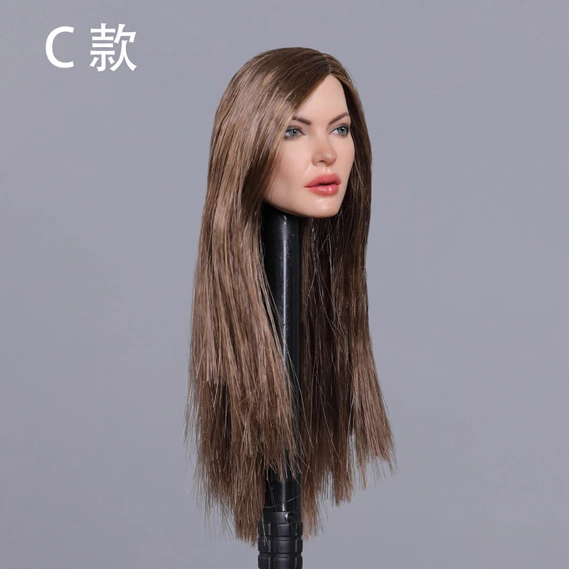 

Collection 1/6 Scale Woman Figure Heads Sculpt Doll Female Head Carving Movie Toys Fans Gift Accessories