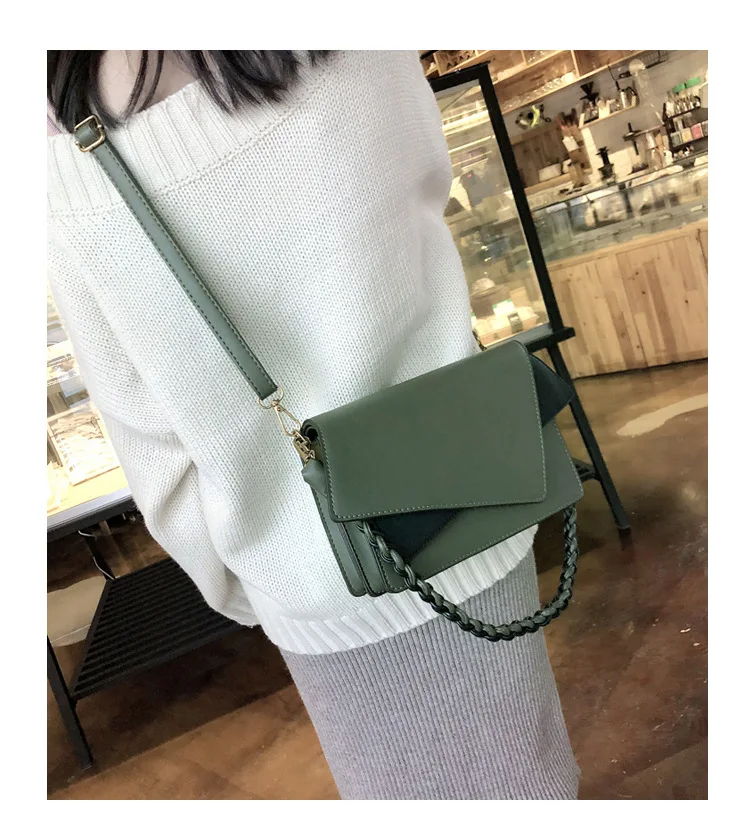 

New ladies bag fashion all-match shoulder bag chain diagonal small square bag portable mobile phone coin purse female bag
