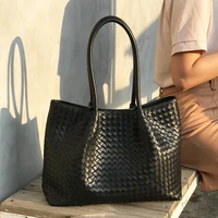 womens shoulder bag luxury brand handbag 100 sheepskin leather woven bag large capacity high quality 2021 new original quality