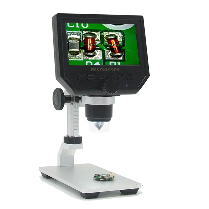 600x digital microscope 4 3 inch hd lcd soldering tool electronic video microscopes bga phone repair usb stand magnifier camera free global shipping