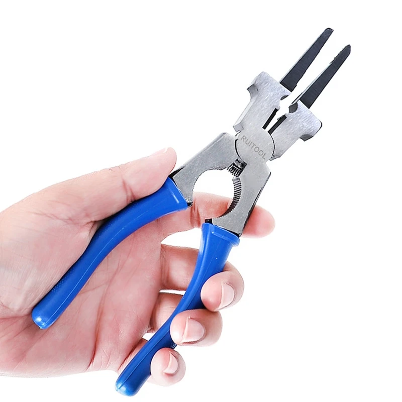 

Multipurpose MIG Welding Pliers Flat Mouth Pincers Wire Cutting Spring Loaded M17E