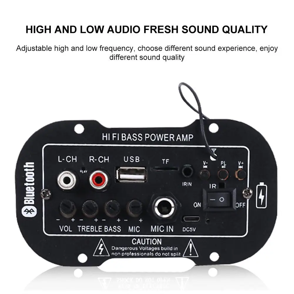 Плата цифрового усилителя мощности для автомобиля перезаряжаемая 5 В YS 08 BT с