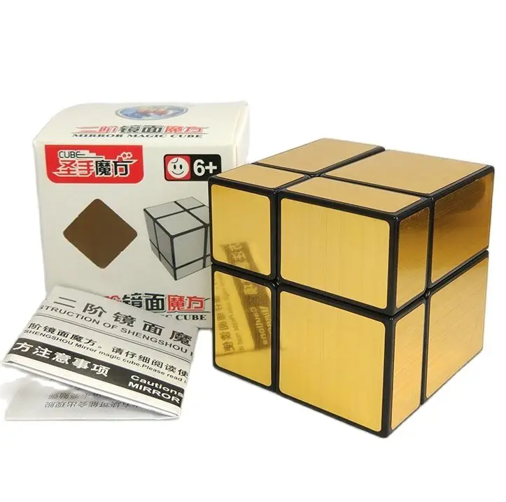 ShengShou 2X2 зеркальный куб черный волшебный головоломка твист Куб ВОЛШЕБНЫЙ