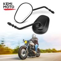 for dyna sportster 883 street glide softail leftright pair 8mm motorcycle mirrors motorcycle rearview chromematte black