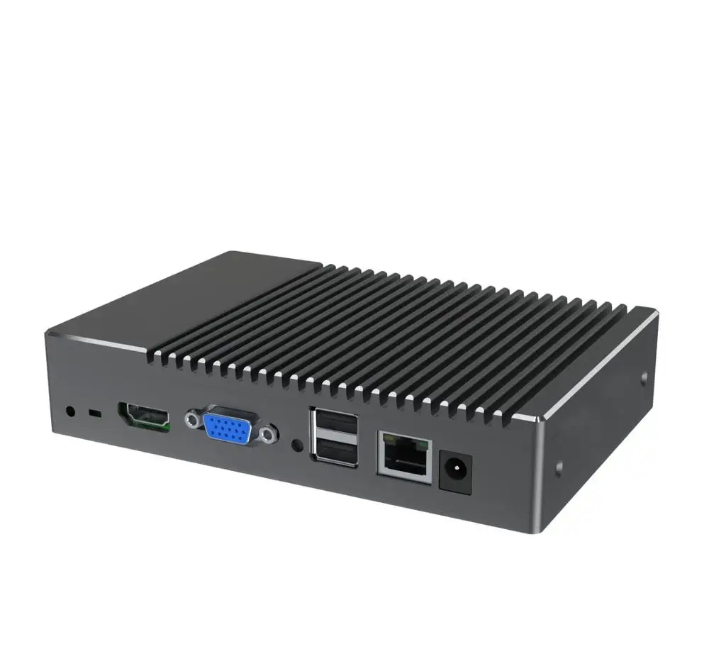 Безвентиляторный мини ПК настольный компьютер Windows 10 Pro/Linux четырехъядерный AMD A6