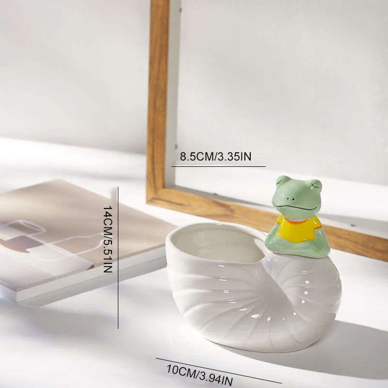 Креативный керамический горшок для суккулентов цветочный животных создания