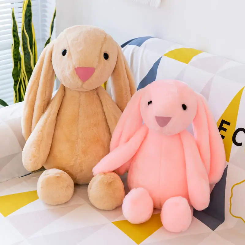 

30/75CM Cute Pillow Shy Pink Tulip Net Red Long-eared Rabbit Plush Comfort Toy Doll Bonnie Rabbit Doll Gift Soft Kawaii Plush