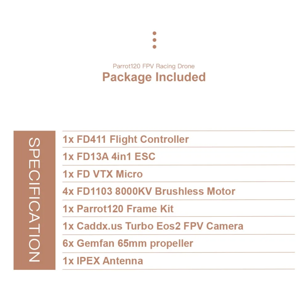 HGLRC зубочистка Parrot120 микро RC FPV гоночный Дрон с камерой PNP F411 2-4S управление полетом 13A 4в1 ESC 1103 кв мотор