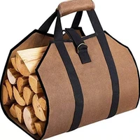 heavy duty canvas log carrier tote bag firewood storage holder wood carrier for firewood log carrier fireplace tote storage bag