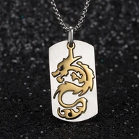 korean fashion free shipping myth animal domineering cool dragon pendant necklaces for men male stainless steel mens chains gift