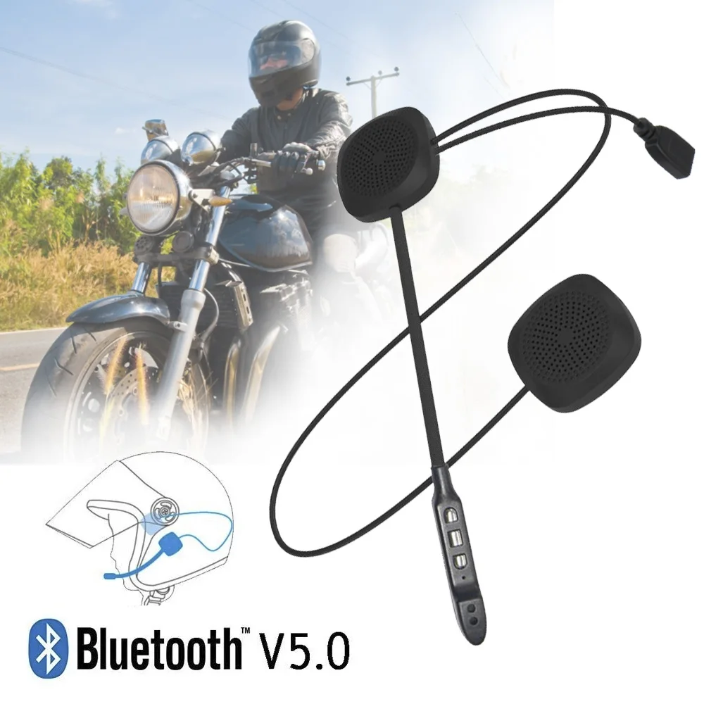 T2 Беспроводная Bluetooth 5 0 гарнитура для мотоциклетного шлема наушники MP3 динамик