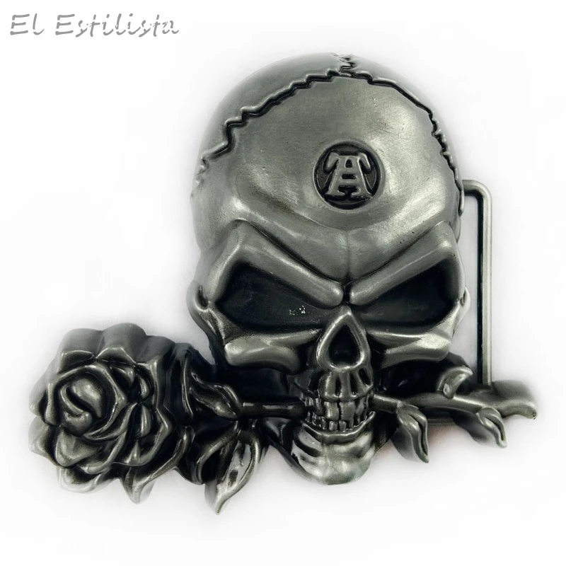 Ковбойская крутая модная серебряная пряжка для ремня с металлическими 3D