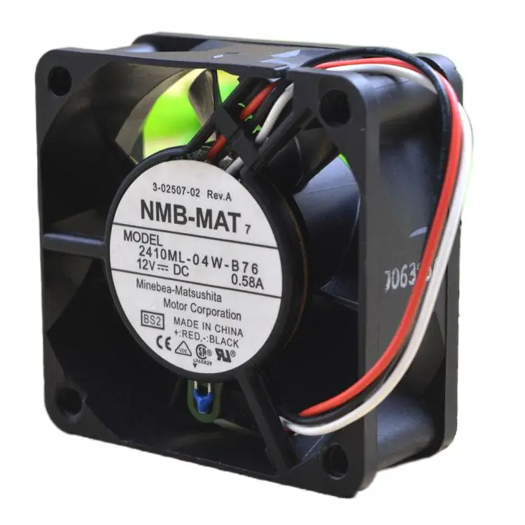 2410ML-04W-B76 12 В 0.58A 6025 интеллектуальный регулятор температуры, максимальный уровень воздушного потока, охлаждающий вентилятор