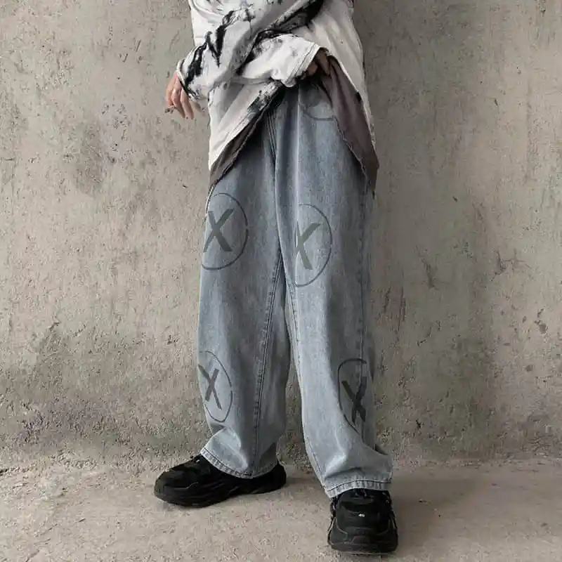 NiceMix Новое Осеннее кавайное принт с героями мультфильмов женские джинсовые штаны