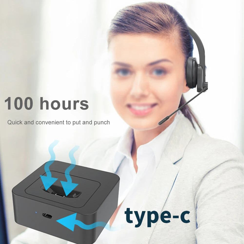 

Bluetooth Headset Call Center Truck Driver Wireless Noise Cancelling Microphone Truck Driver Unilateral Bluetooth Headset