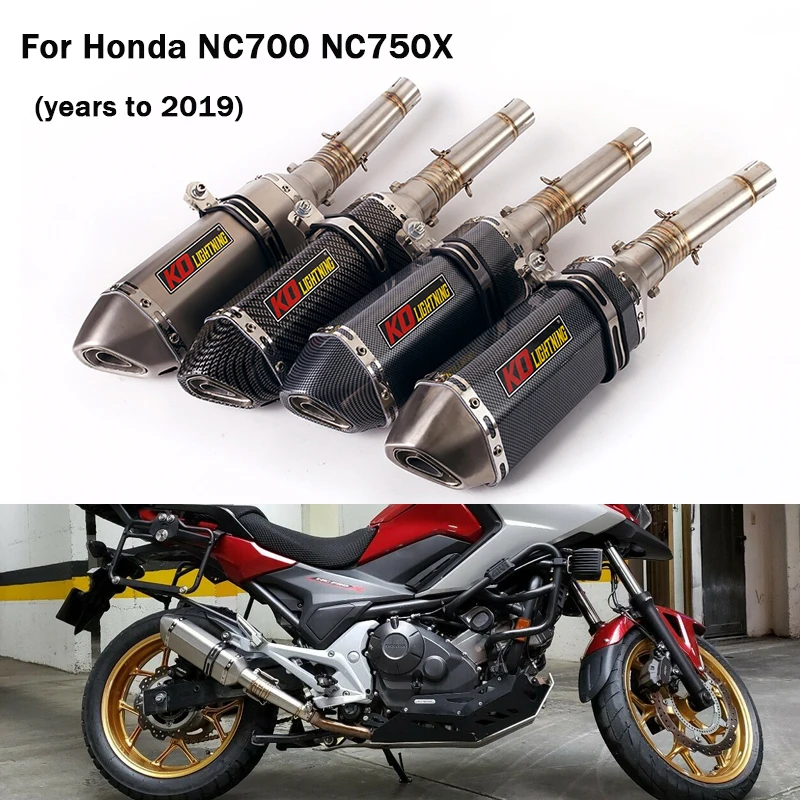 Выхлопная система для Honda NC700 NC750X глушитель глушителя средние звенья выхлопная