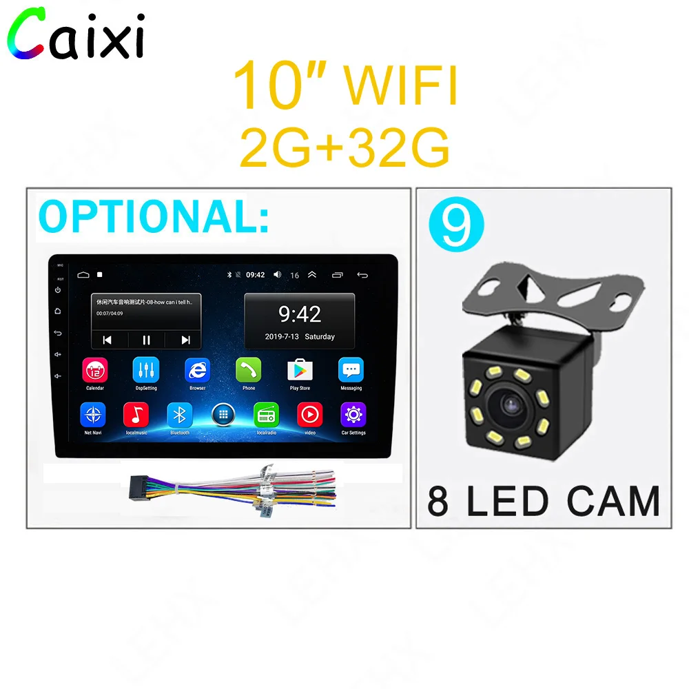 Cx-0232-CAM 9/10 дюймов 32G R0M 2 din автомобиль Android 8,1 Радио мультимедийный плеер для Nissan Toyota i Kia Volkswagen Suzuk Hyunda Renault Honda - Цвет: Cx-0232-CAM