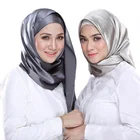 Новый Шелковый мусульманский накидка мгновенный Хиджаб Женский шарф шаль платок атласная Пашмина бандана Ислам платок женский мусульманский тюрбан шарф