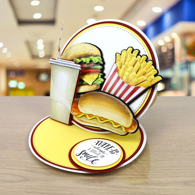 Корзина с животными автомобильный венок бантом для еды металлические вырубки