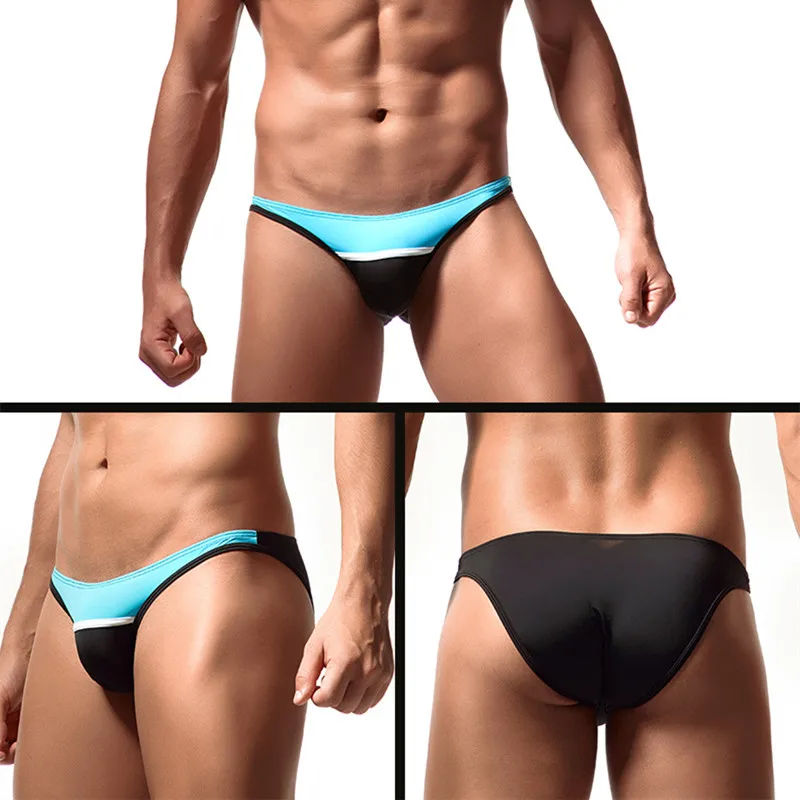 2019 мужские шелковые трусы с низкой талией летние нейлоновое нижнее белье