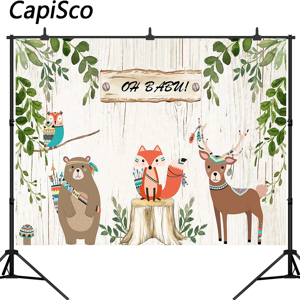 Фон для фотосъемки новорожденных с животными и медведем фотостудии|Фон