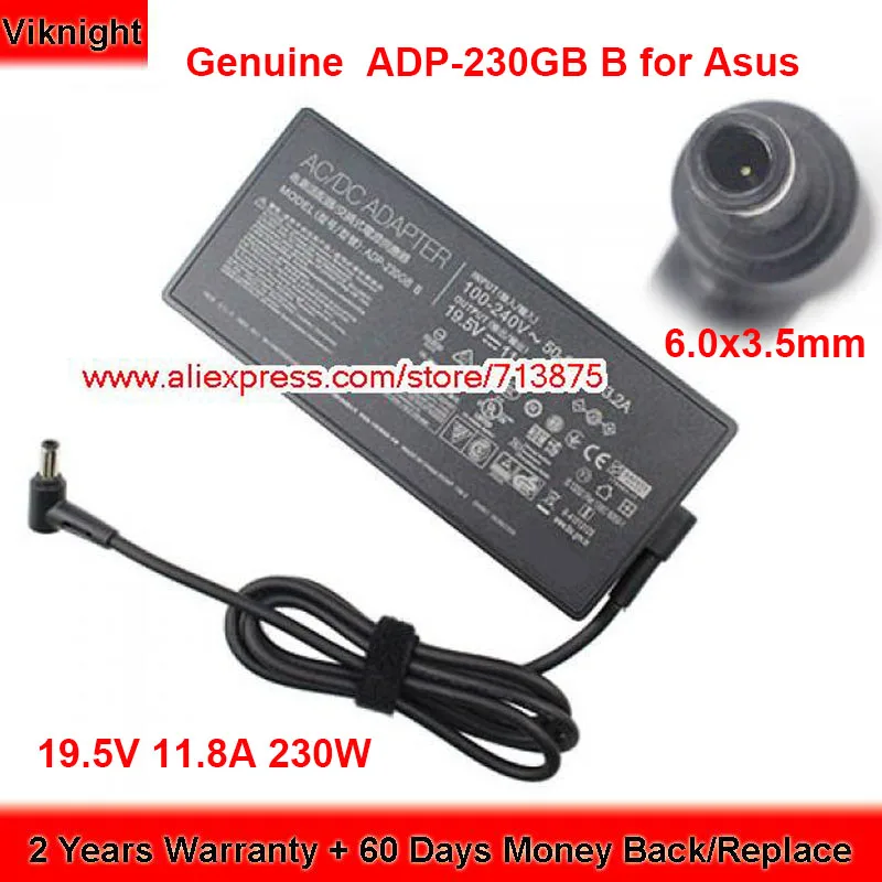 

Genuine 230W Charger 19.5V 11.8A ADP-230GB B AC Adapter for Asus ROG ZEPHYRUS S GX531GS GM501GS-XS74 GX701GW Laptop Power Supply