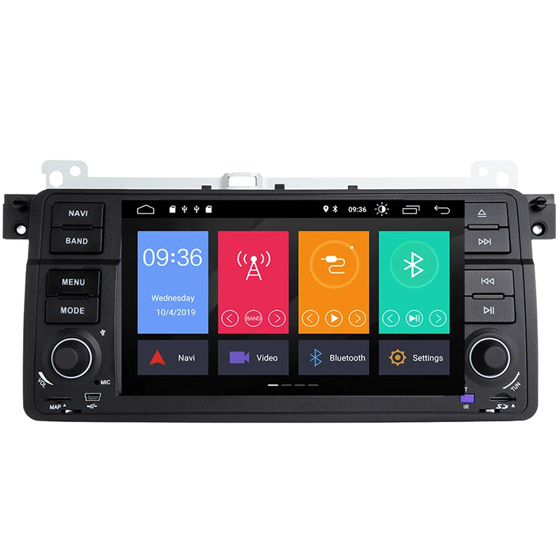 Авто Радио 1 Din Android 8 Автомобильный Dvd плеер для Bmw E46 M3 318/320/325/330/335 Rover 75 1998 2006 Gps