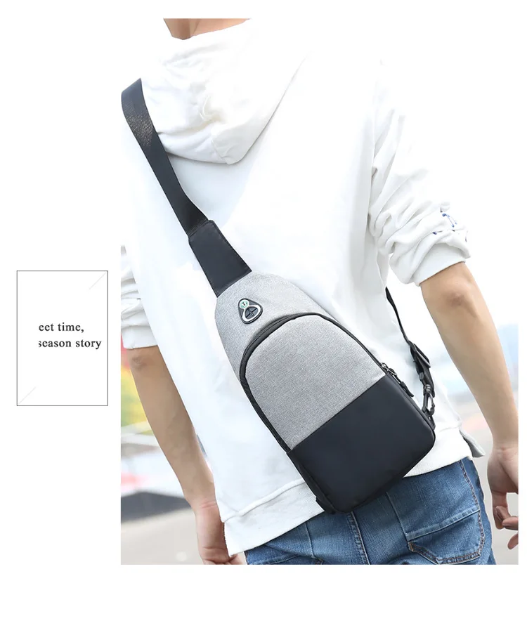 shoulder bag men and women color nylon outdoor leisure chest bag Waist Packs