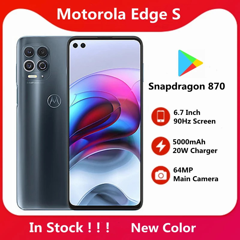 Глобальная прошивка Motorola Moto край S 5G смартфон 6 7 дюймов Snapdragon 870 5000mAh аккумулятор