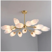 nordic new light luxury crystal molecular lamp creative modern lamp net red dining room chandelier household bedroom lamp