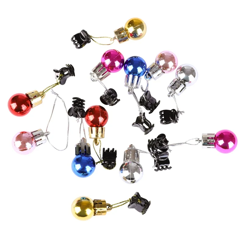 Принадлежности для рождества лампы Бусины 2 см разноцветная Рождественская клип