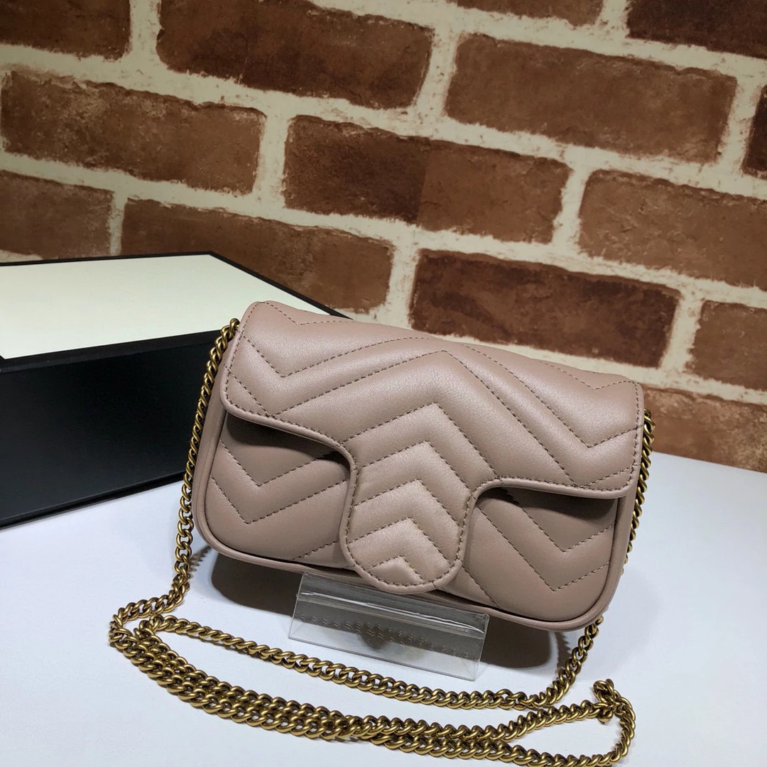 

Marmont New Luxury Designer Women Handbag Genuine leather Matching Shoulder Bag 2021 Famous Brand Hold One Shoulder Sideways Bag