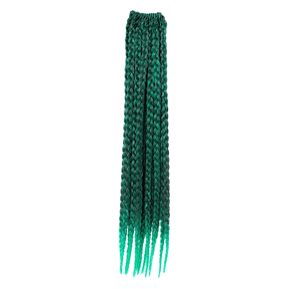 Ombre Crochet Hair Box Braids Synthetic Long Rainbow Pink Braiding Hair Crochet Hair for African Braids