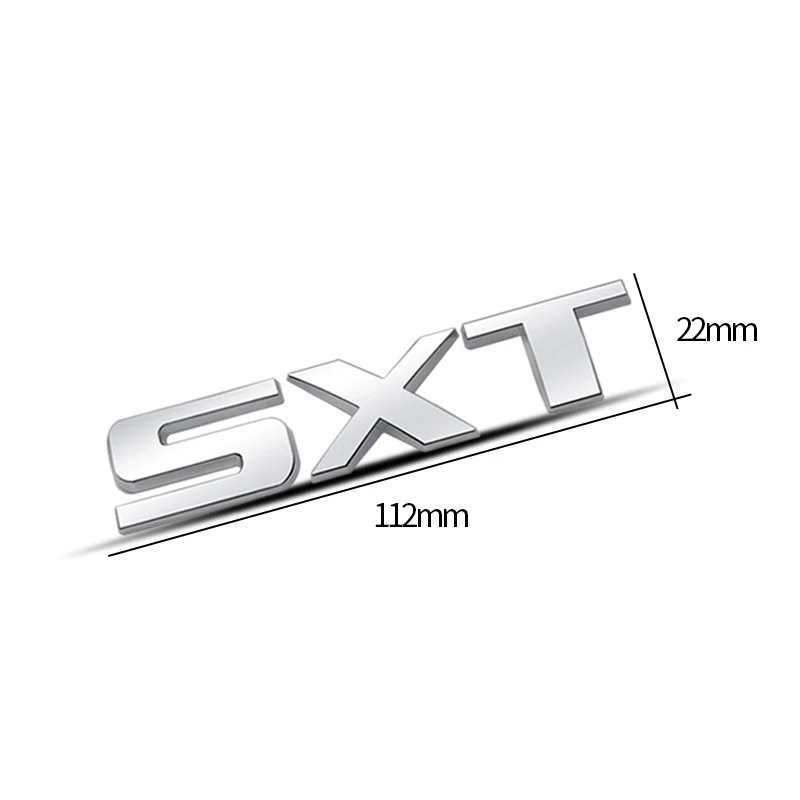 Металлическая Автомобильная наклейка с надписью SXT эмблема на багажник эмблемой