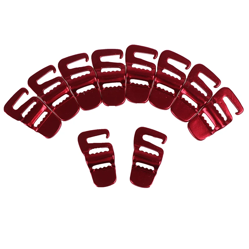 

10Pcs Backpack Buckle Luggage Package Tightening Buckle Tent Rope Tensioner Hook