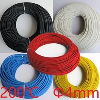 fiberglass tube id 4mm silicone resin braided wire cable sleeve insulated flexible pipe flame resistant 200 deg c colorful