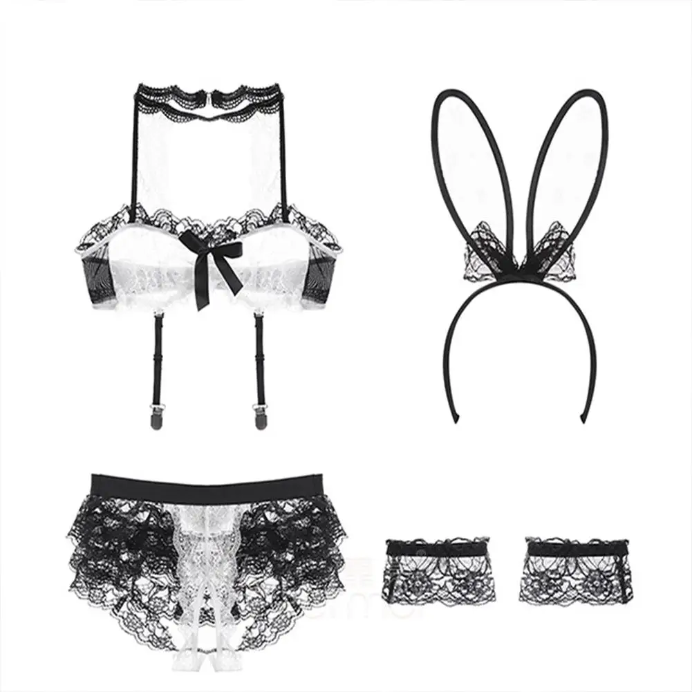 

MISSKY Women Sexy Seduction Bunny Underwear Set Cosplay Lingerie